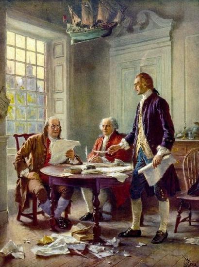 Jean Leon Gerome Ferris Writing the Declaration of Independence Germany oil painting art